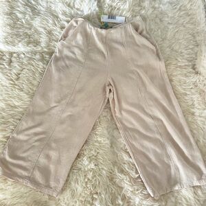 Good Luck Gem high waist linen culotte pants